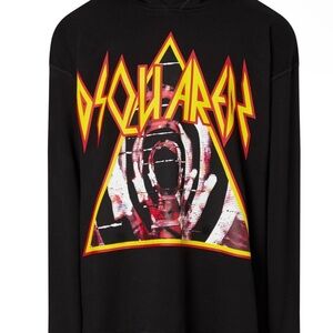 DSquared2 Def Leppard Graphic Hoodie Sweatshirt